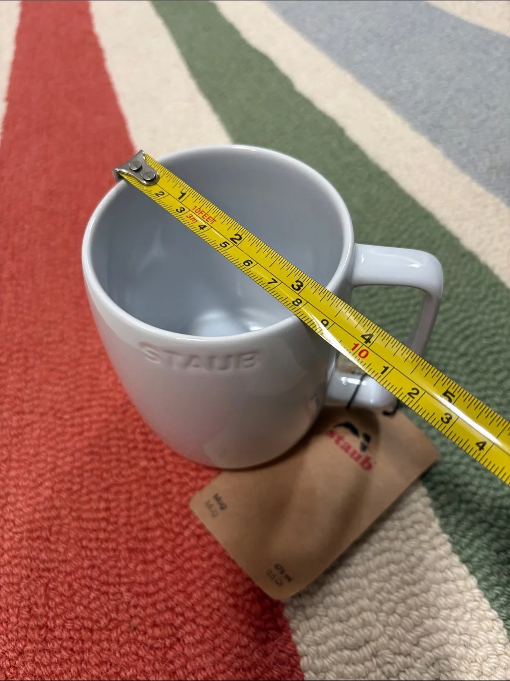 NWT Staub White 16 oz Ceramic Mug